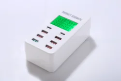 Potable Multi Port Fast charger Intelligent 6 USB+2 type-c USB Charger