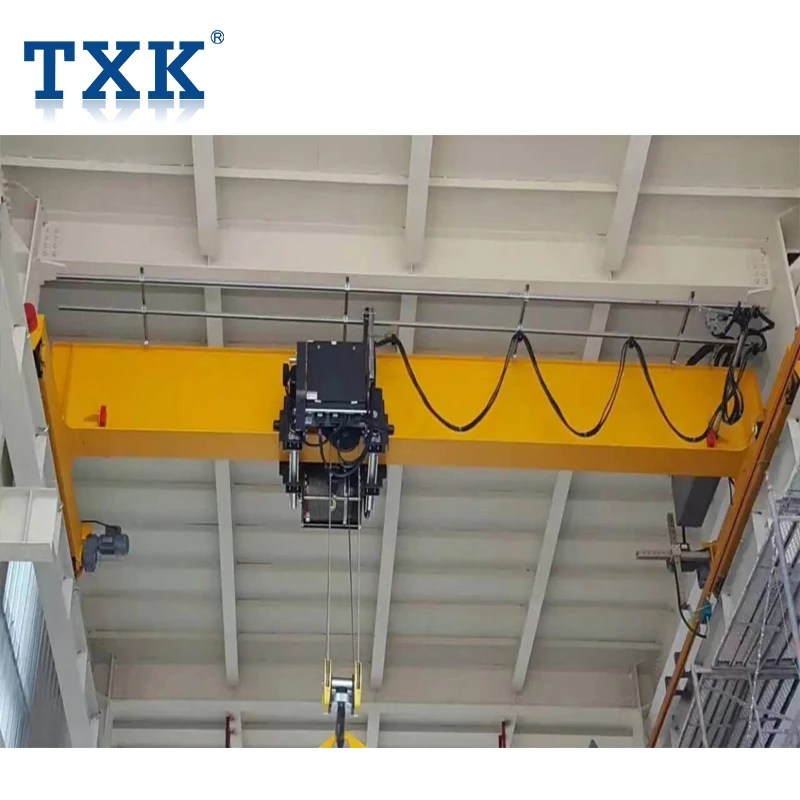 TXK 10T EOT Monorail Overhead Crane Single Girder Price With Electric Chain Hoist