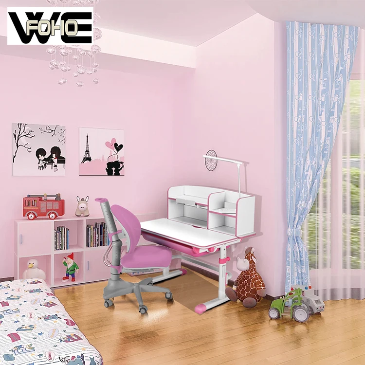 OEM Student Desk and Chair Plastic Modern Adjustable Height Kids School Study Desk and Chair