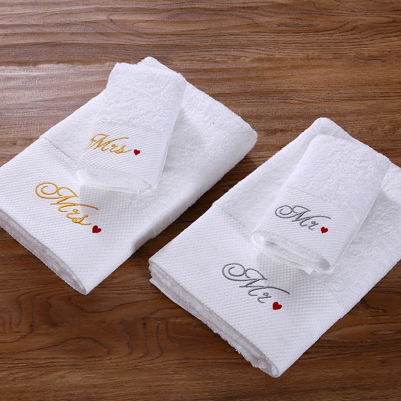 high quality 16S 21S 32S Cotton Hotel Home Wedding Used Dobby Bath Towel with satin board