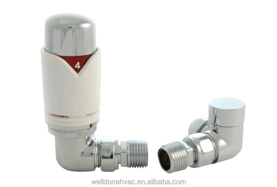Белый термостатический производителей угловой клапан trv вентилей