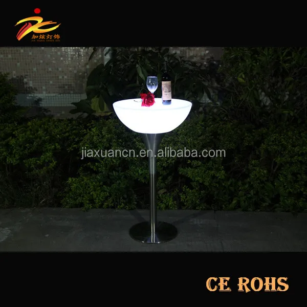 Hot sale led cafe table,restaurant plastic table,led table in stock from Guangdong manufactory