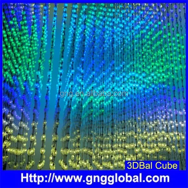 Waterproof full color dmx rgb led ball hanging ball light