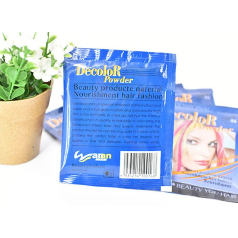 Professional Hair Bleach And Dye One Step Semi Permanent Hair Color Highlight Hair Bleaching Powder