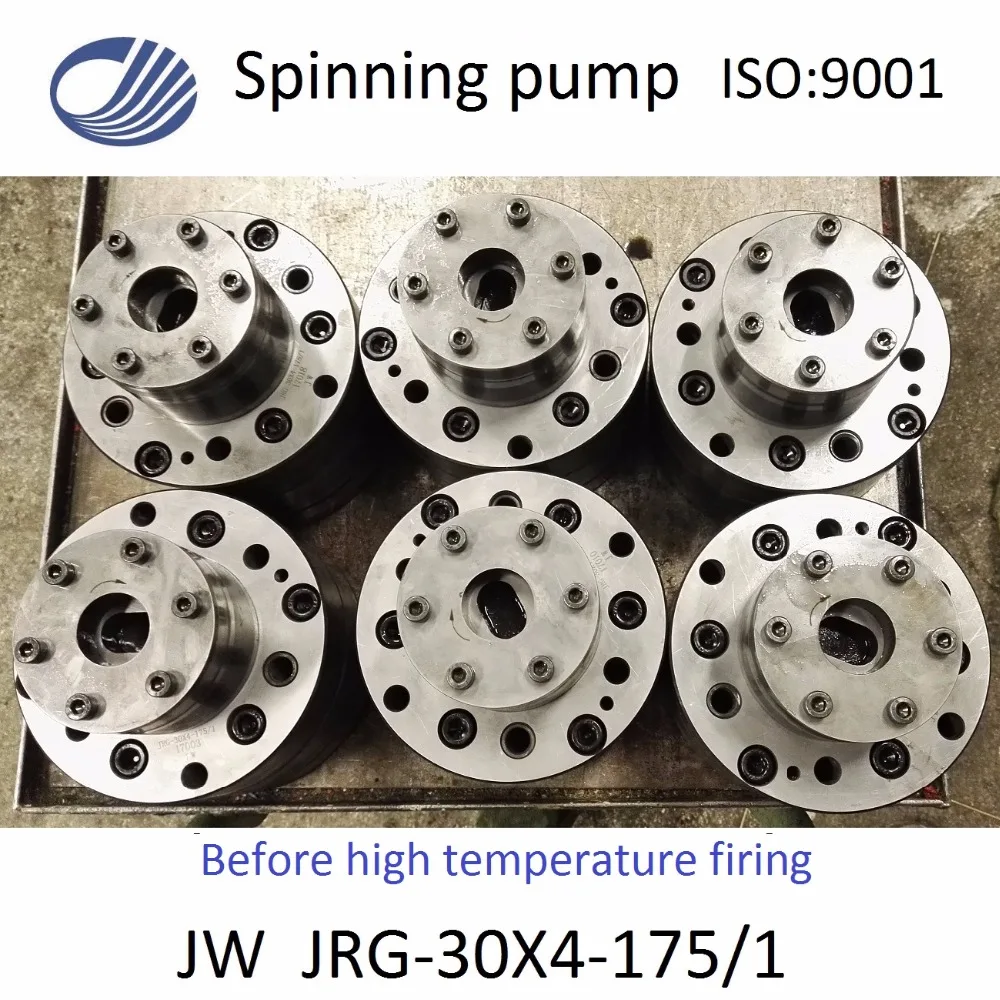 JINGWEI brand 30x6cc/rev (9L/h) Melt Spinning Metering Gear Pump for FDY & POY Chemical Fiber Rayon