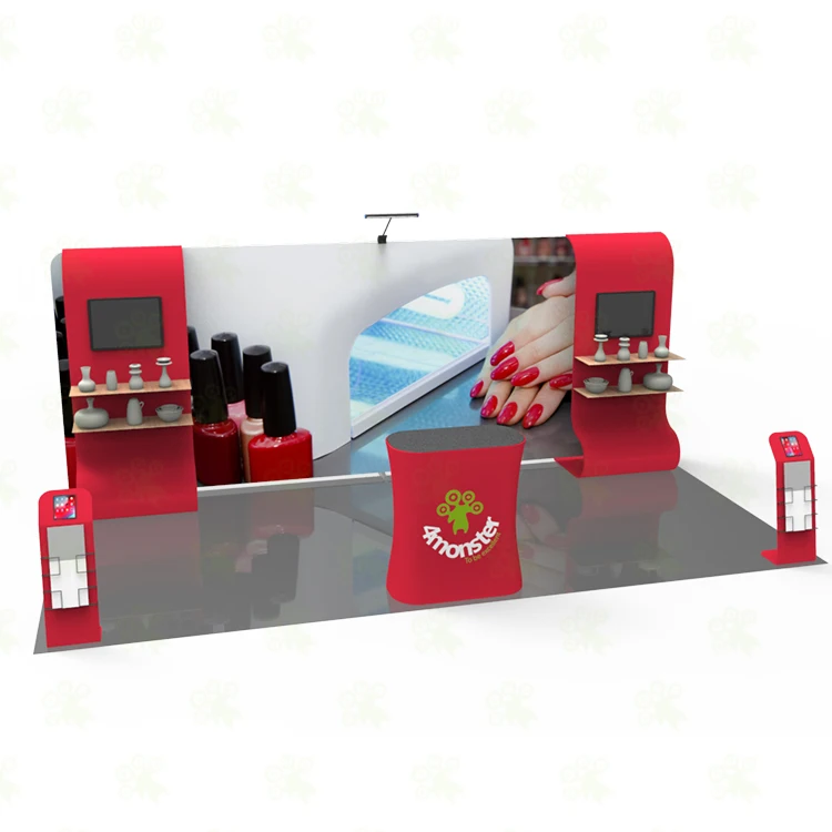 10 x 20 6x3 aluminum exhibition photo booth design backdrop stands