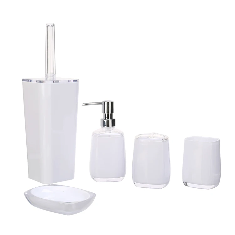 Высококачественные Аксессуары для ванной и туалета, Акриловый стакан, дозатор жидкого мыла, держатель для зубных щеток