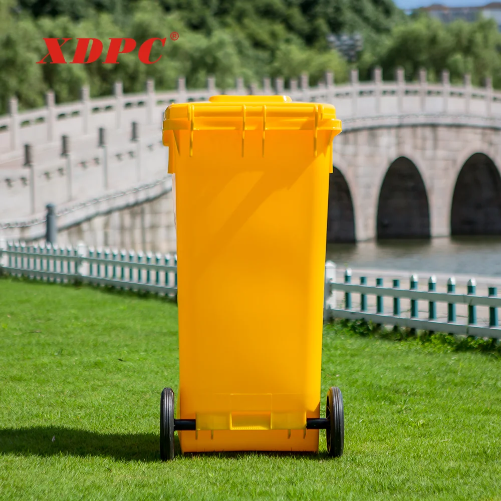 360 l 360 liter outdoor trash can wheelie medical garbag waste storage container bin plastic dustbin