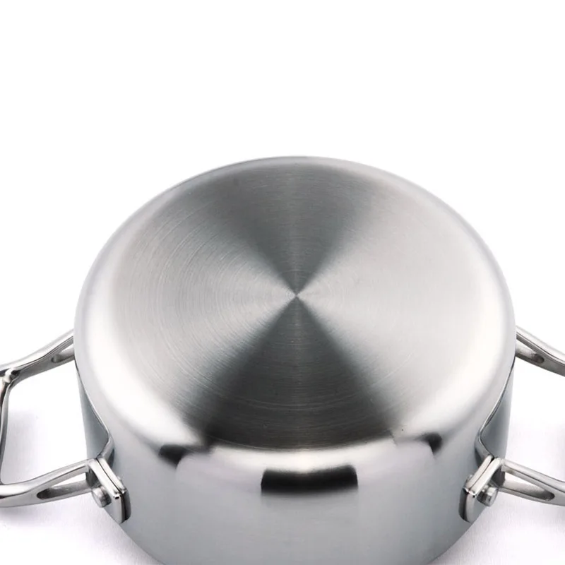 SHUNFA 10 Pcs Cookware Sets Non-stick Cookware Sets Thermometer Tri-ply Stainless Steel Eco-friendly  Metal