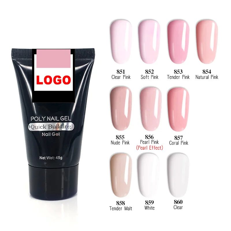  2021 новые продукты для ногтей CANNI поли гель 10 видов цветов 45 г продлить строитель led Био-Гели soak off натуральный прозрачный мягкий чехол густой