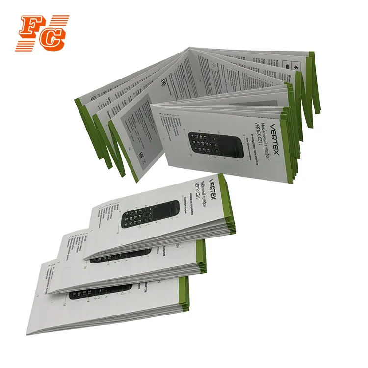 Recyclable mini paper flyer booklets instructions manual