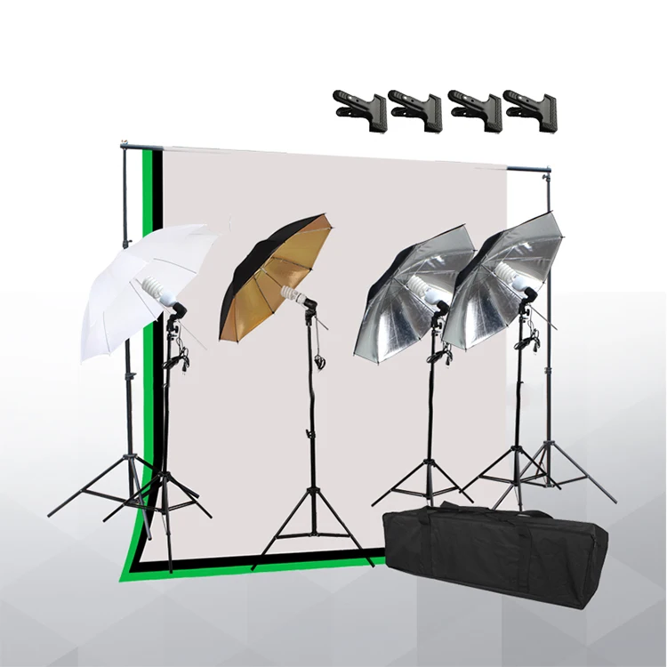 Фотография Фон Стенд непрерывное освещение комплект аксессуары для фотостудий зонтик комплект