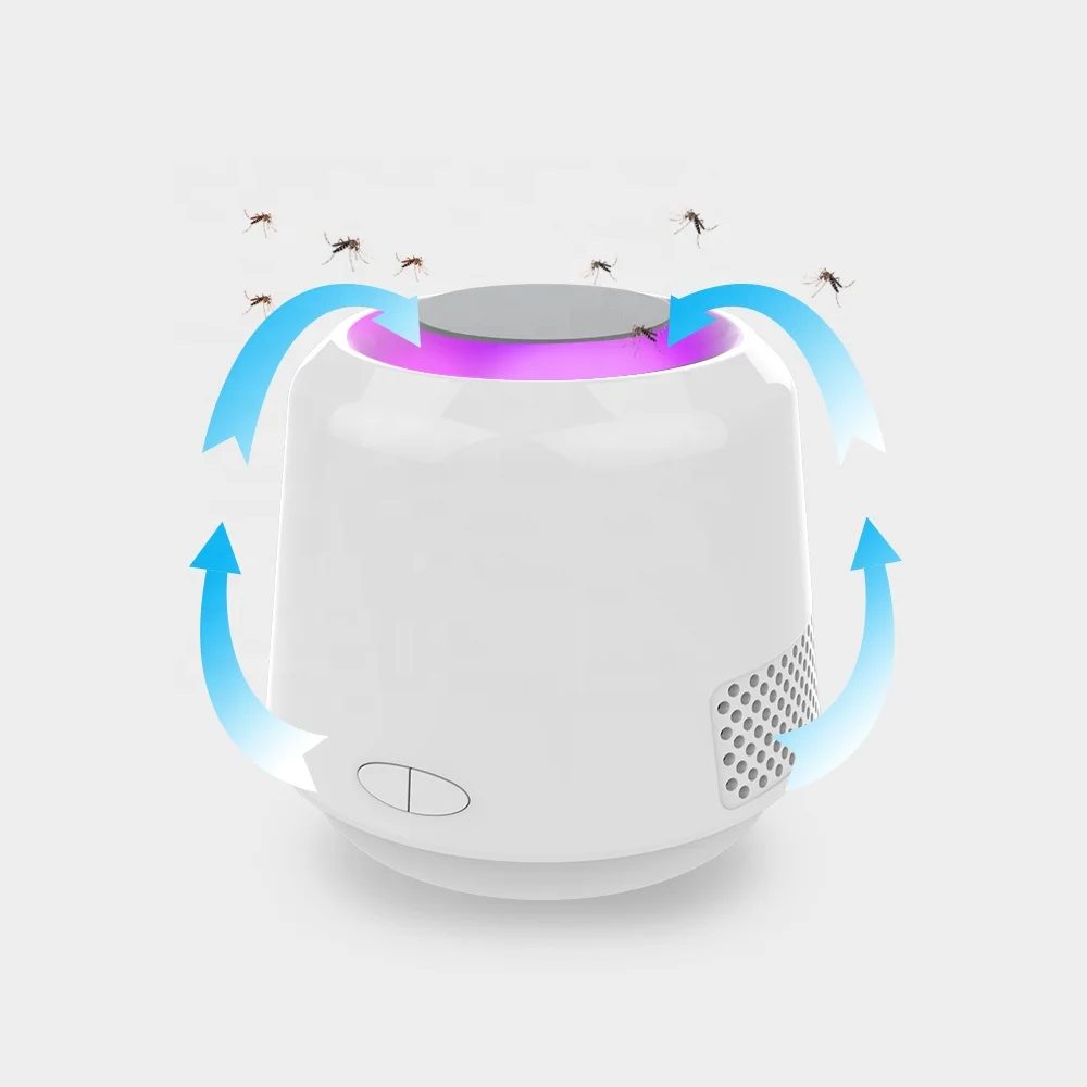 White 6W USB lighting and mosquito killing light for baby room