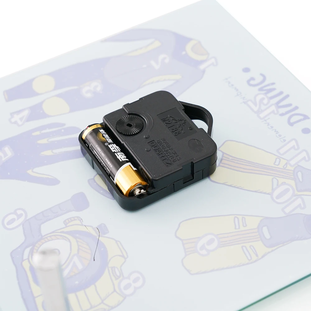 Promotional Customized Gift Souvenir Sublimation Square Glass Clock