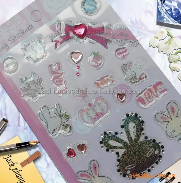 wholesale DIY self adhesive acrylic rhinestone sticker sheets