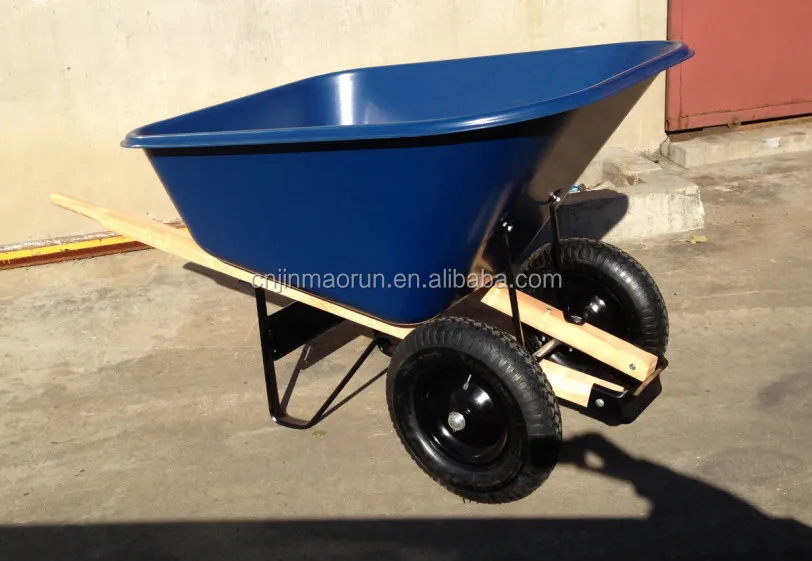 Большая объемная двухколесная сверхпрочная тачка WH9600