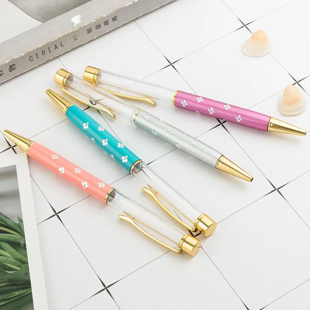 Сделай Сам блестящая Ручка Индивидуальный дизайн кристальная пустая шариковая ручка