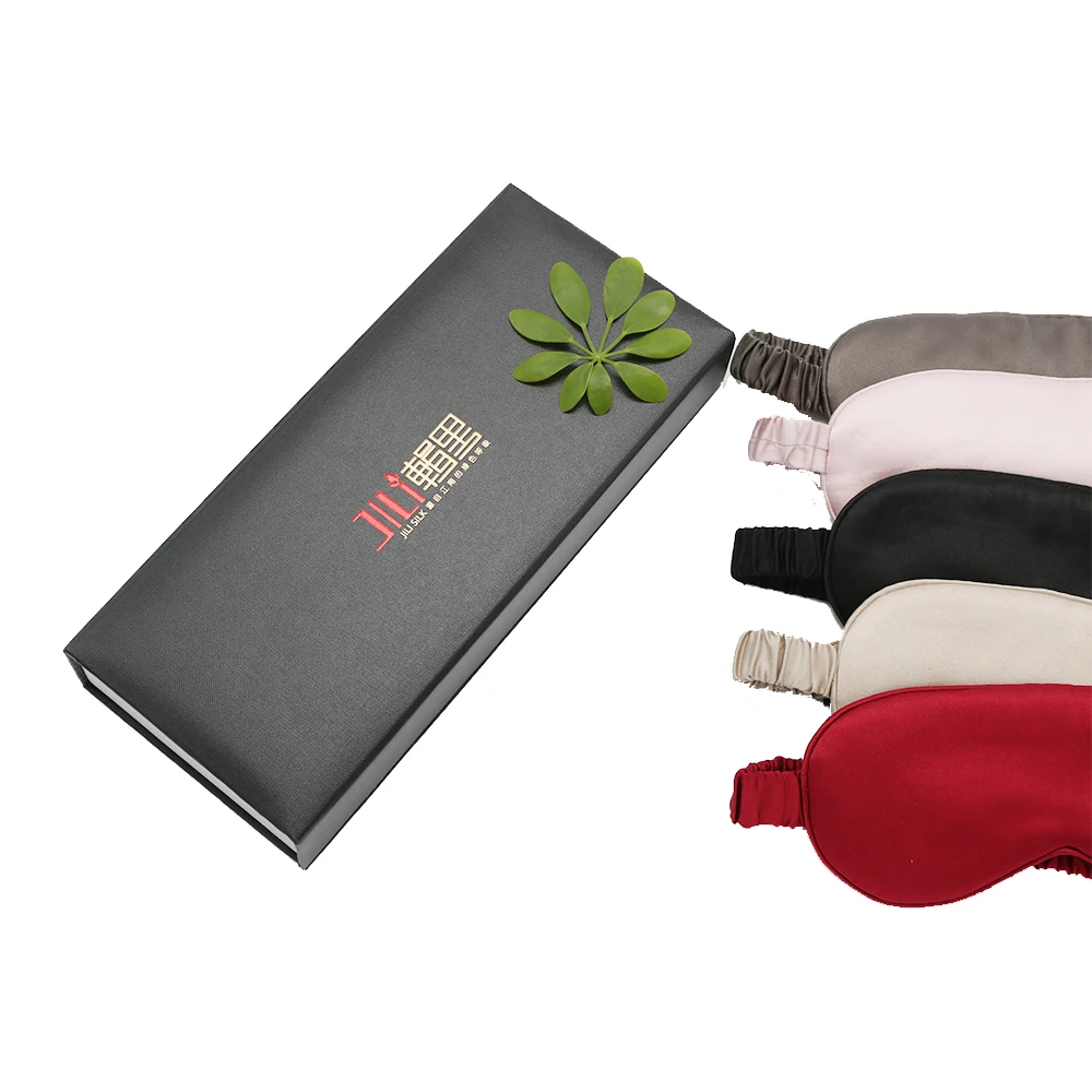 100% Pure Mulberry silk adjustable travel girl used sleeping eye mask