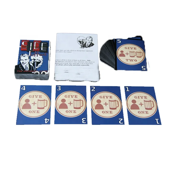 Производитель предоставил двусторонние карты игры настроить свои собственные игровые