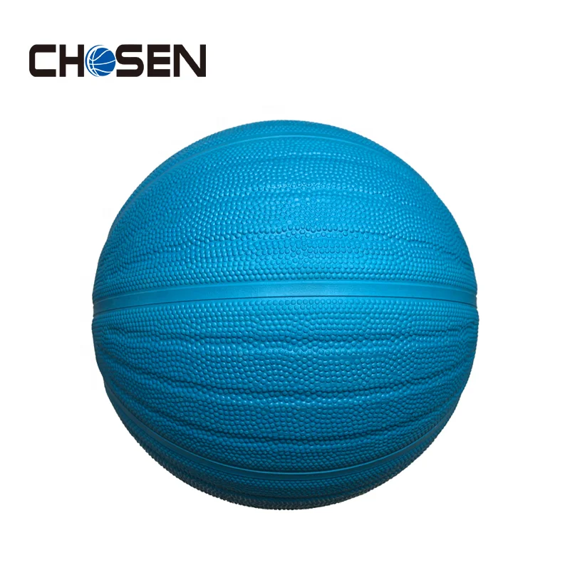 Hot Sale Kids Sports Ball Blue High Quality Inflatable Wavy Rubber Basketball