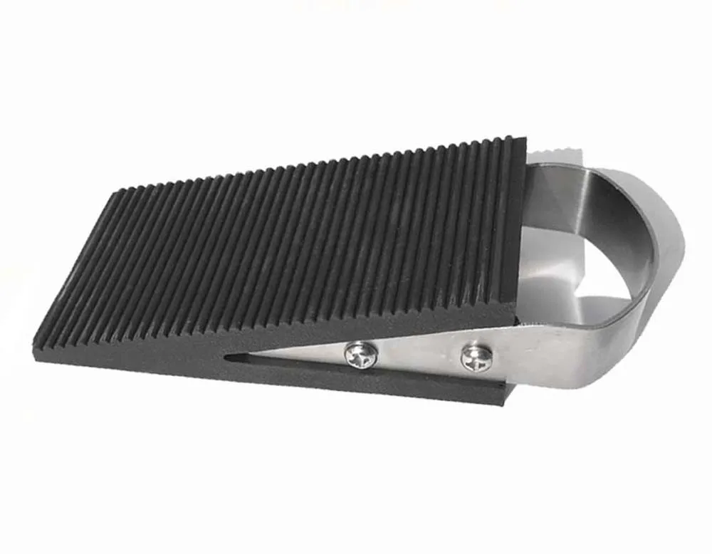 Прочная резиновая дверная пробка/дверной клин с ручкой из нержавеющей стали