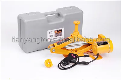 Hot Sale Manufacturer CE ISO DC12V 2T Durable Portable Automatic Electric Screw Scissor Jack for Car Emergency Repair Tools Kit