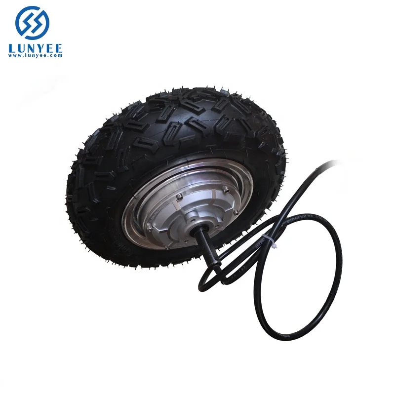 10 дюймов измельчитель одиночного вала Электрический мотор для центрального движения колеса для скутера