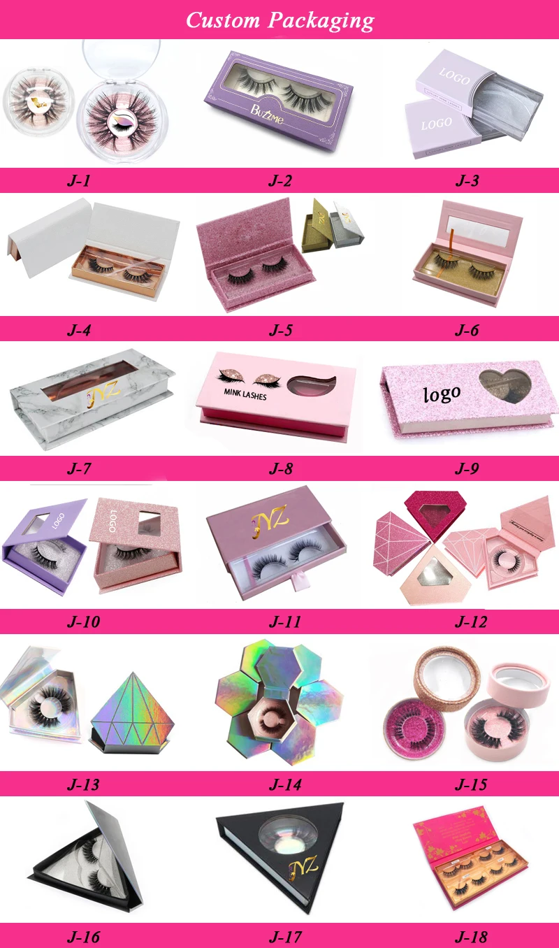 Handmade factory wholesale natural thickness real mink fur fluffy false eyelash