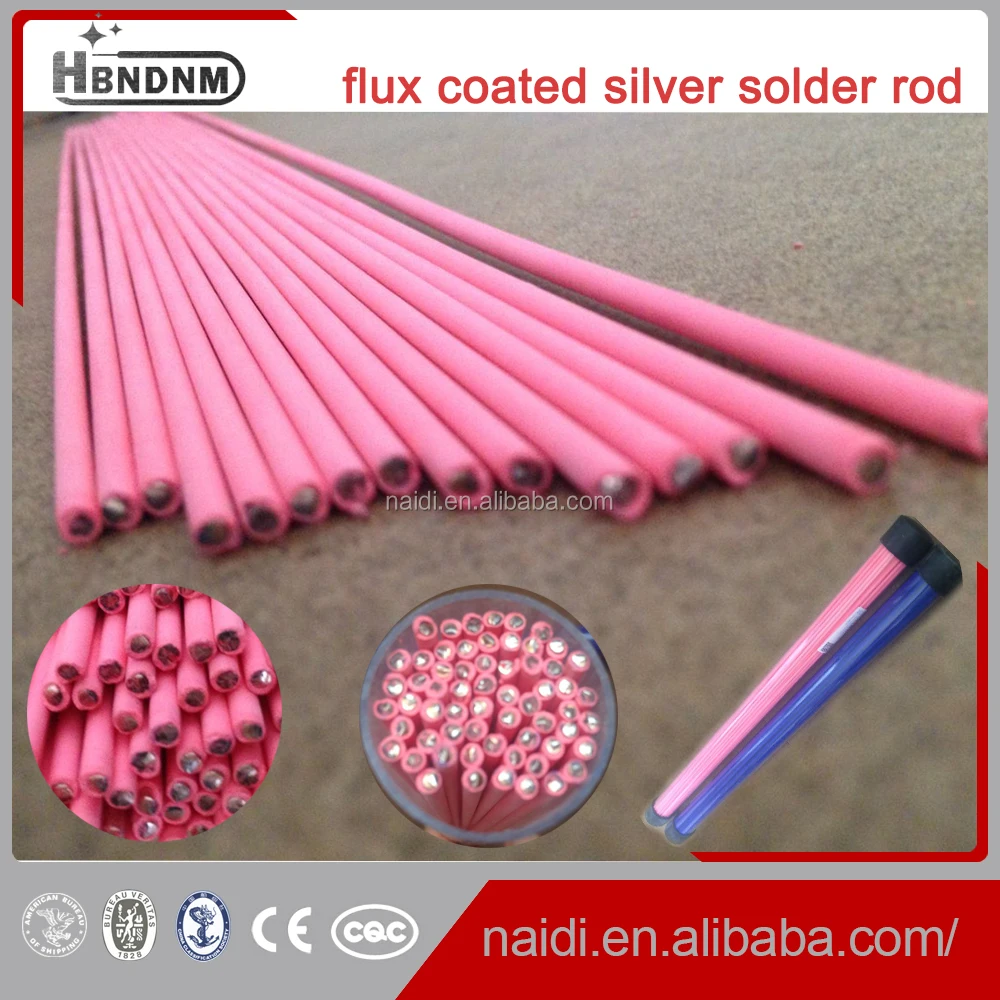 
all kinds of high quality silver brazing rod-pink flux coated 