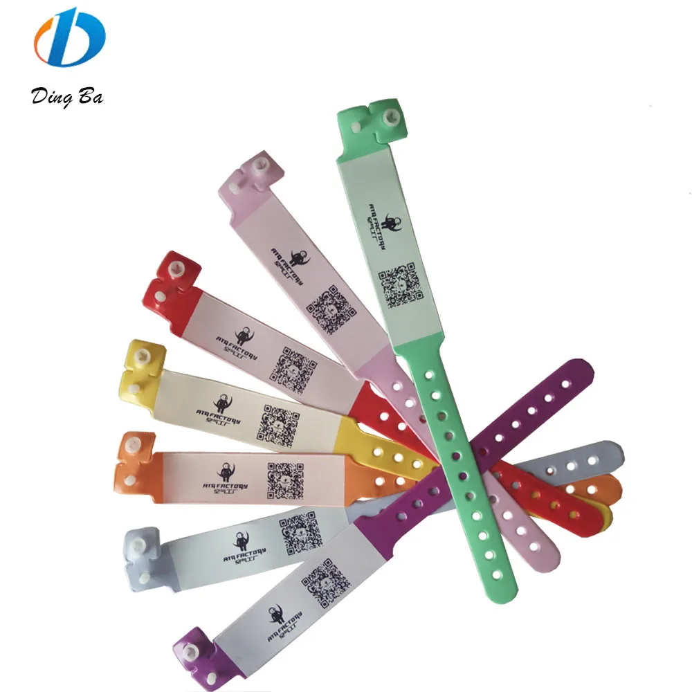 
Cheap Manufactural Eco-friendly The Barcode ID Bracelet Customised PVC Wristband Soft Vinyl Factory Disposable BANGLES Plastic 