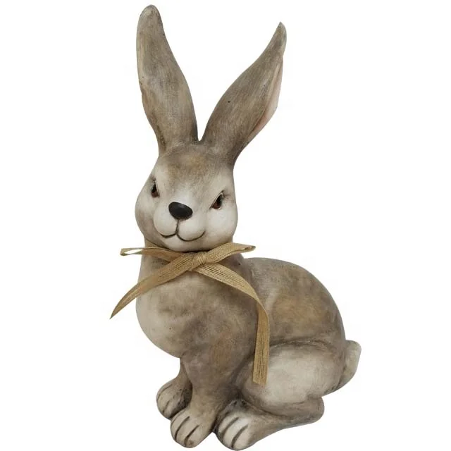 Traditional decorative rabbit in fiber glass material for indoor and outdoor decoration