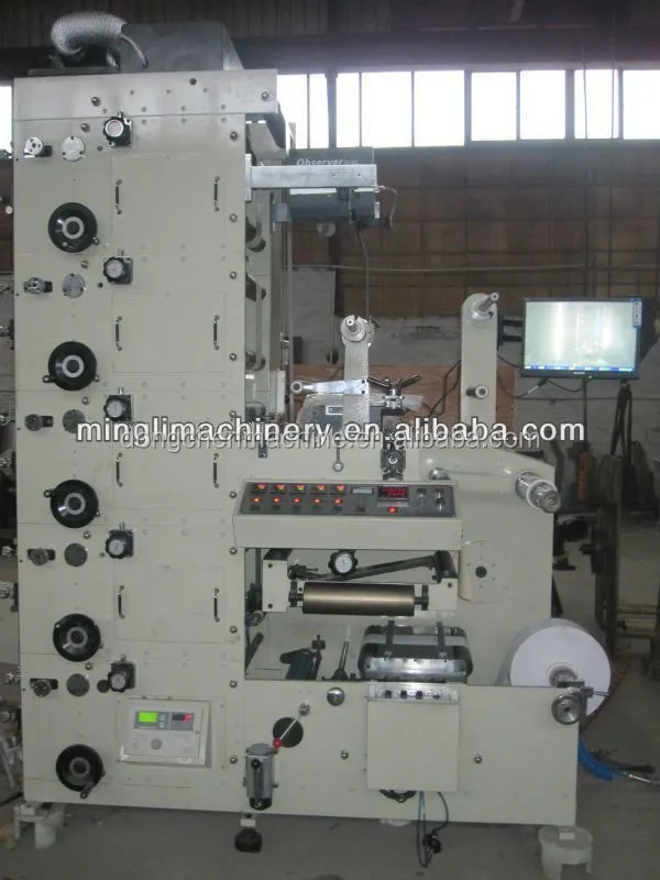 320 Adhesive Label Roll Flexographic Printing Machine for Pepsi and Cola