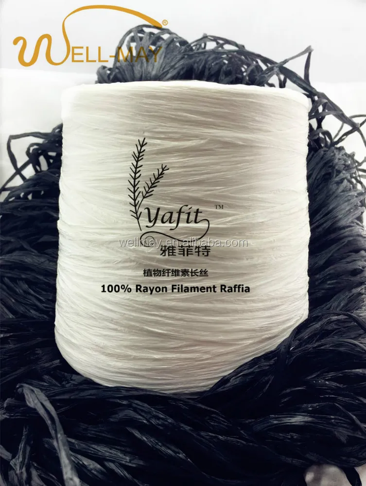 
Flat filament yarn / Rayon Raffia 4000D Semi-dull raw material cones 