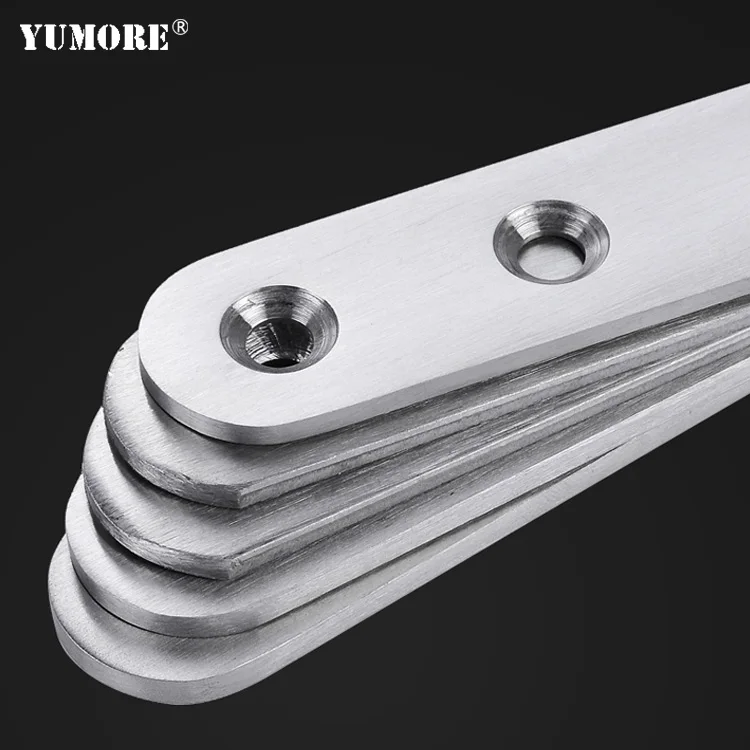 Furniture cast iron metal wall mounting brackets stainless steel wood flat table corner brace