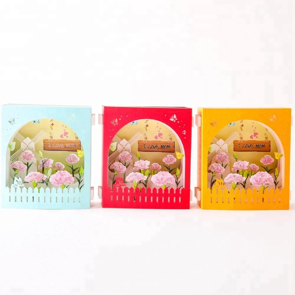 Подарок на день матери, праздничная поздравительная открытка, Подарочная коробка, красные, оранжевые, синие цвета