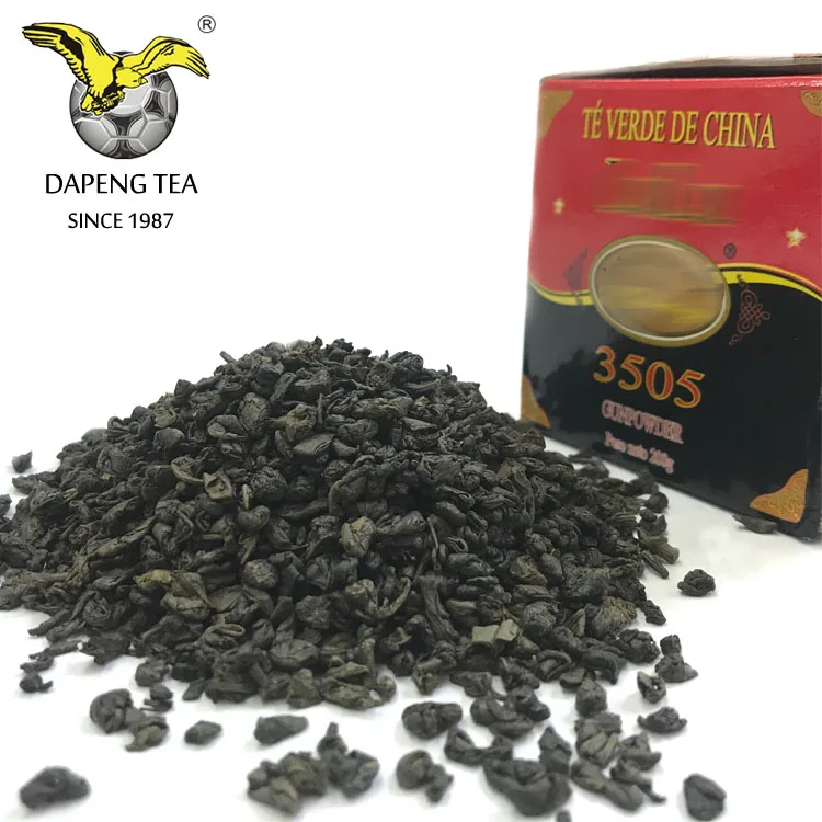 Chinese Green tea Gunpower Tea 3505 brands to Maroc