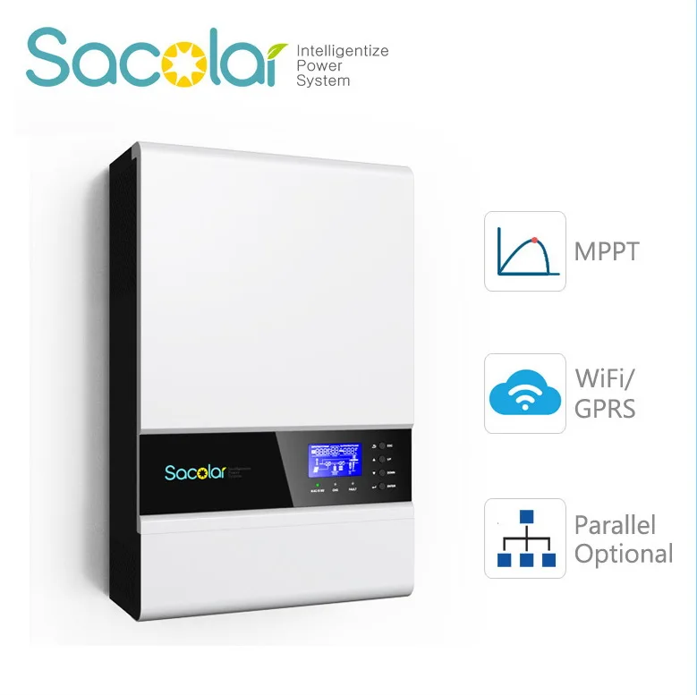 Sacolar all in one solar inverter off grid pure sine wave inverter 1-5KW