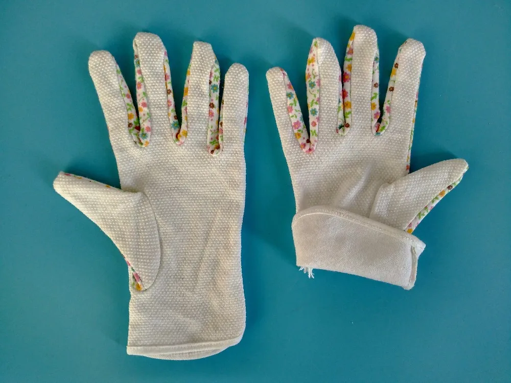 best selling dust proof bleached white microfiber satin gloves for sale