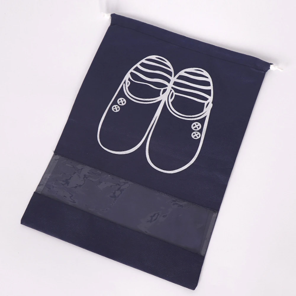 
 Drawstring стиль сумка из нетканого материала мешок обуви, изготовленный на заказ мешок пыли ботинка  