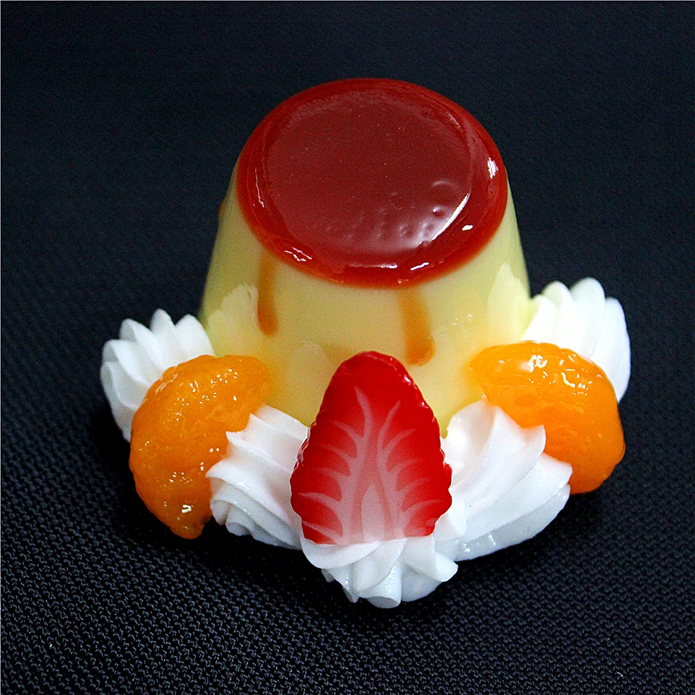Home Decorative Fake Dessert 3D Food Pudding Fridge Magnet
