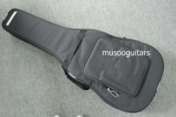 Musoo brand acoustic guitar with fanned frets by handcraft with bag