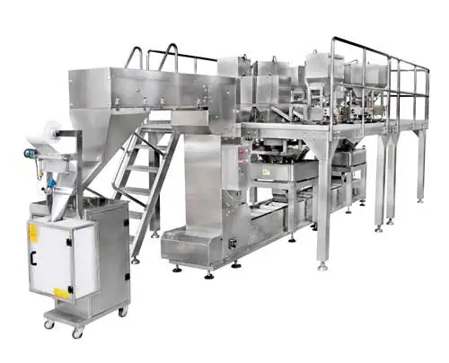 Система полной упаковки, линейный раствор для смешивания 2, 3, 4 пищевых продуктов, 20, 24 головки, весовой мешок, банка, банка, пакеты