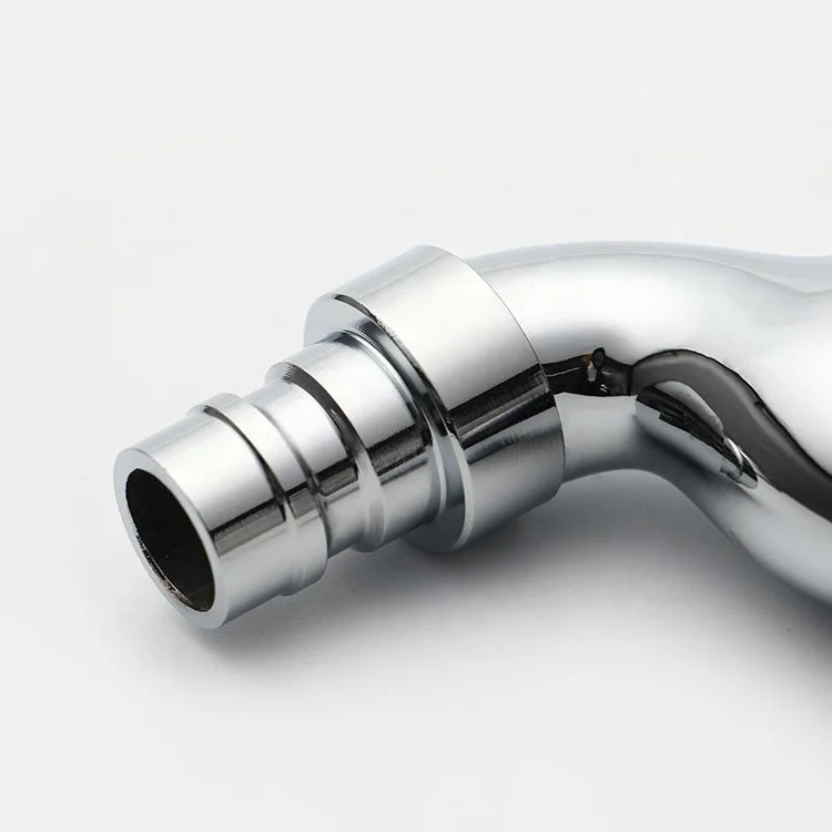 Double Head 1 In 2 Out Two Way Dual Handle Wall Water Tap Faucet