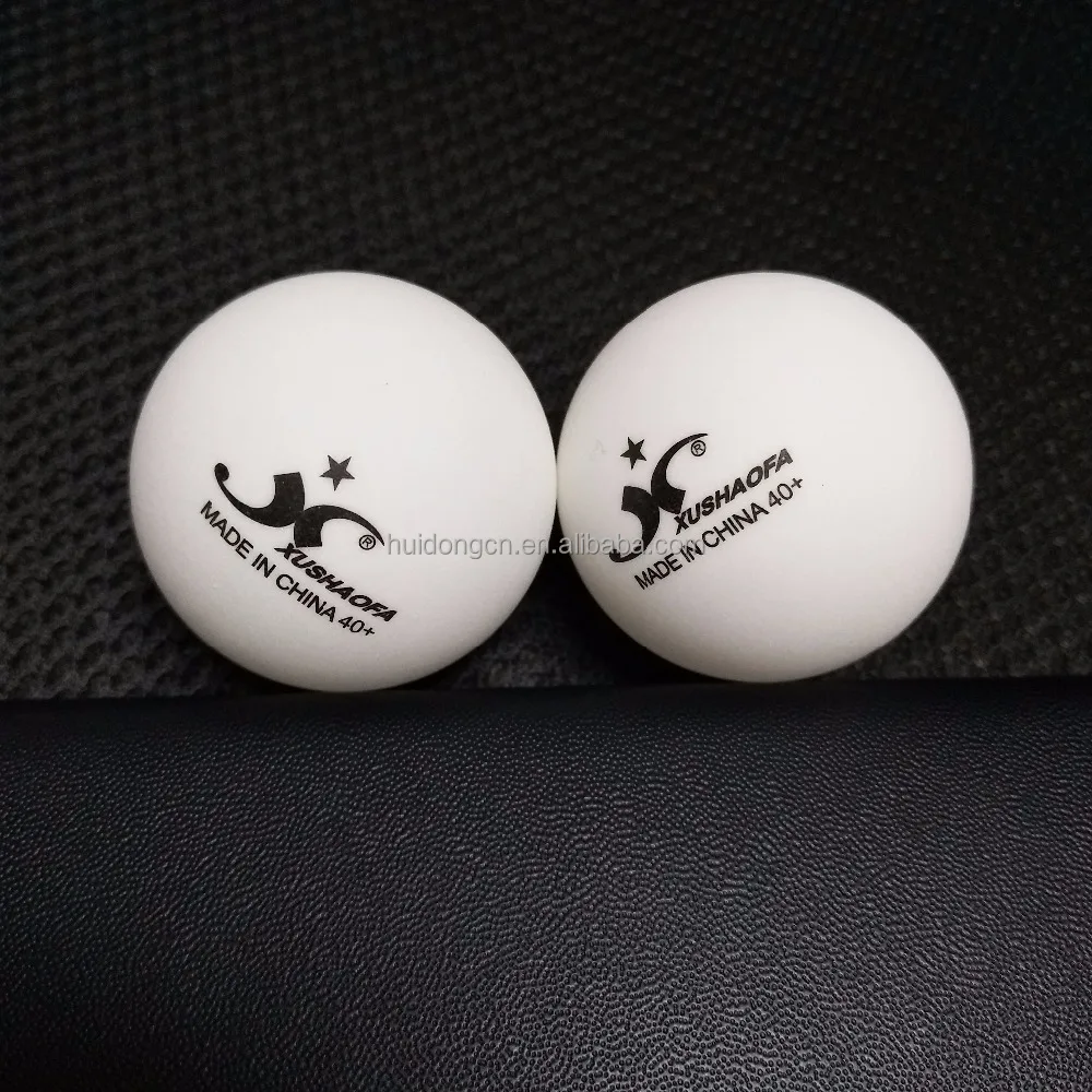 wholesale ITTF match Plastic table tennis ball with printing 3 Star XUSHAOFA brand white ping pong ball wholesale for match