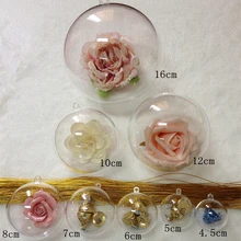40-90mm Christmas Decorations for home Christmas ball Transparent Xmas Tree hanging ball wedding marriage party decorations