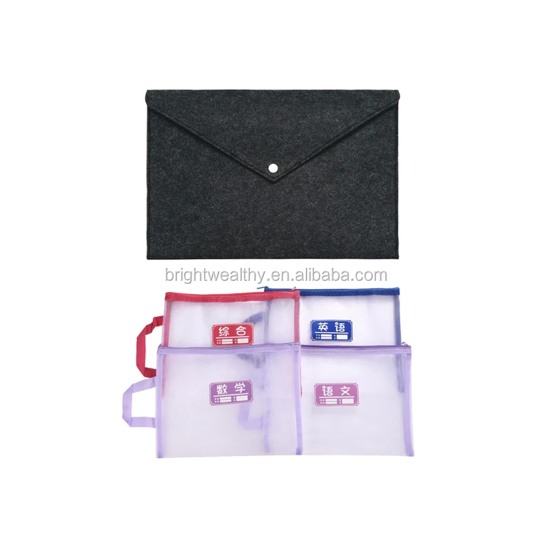 Original factory A4 felt document bag business a3 file folder for promotion