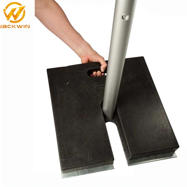 Durable 57*29*46 cm Recycled Black Rubber Base Weight For Pipe & Drape