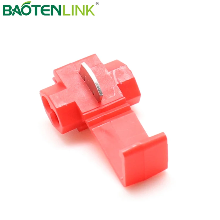 Нейлоновый t-образный кран BAOTENG, разъем красного цвета 878100, Шотландский замок быстрого сращивания