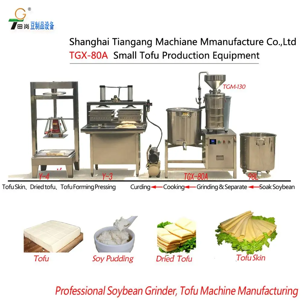Multifunctional tofu production equipment - soya milk machine / tofu making machine