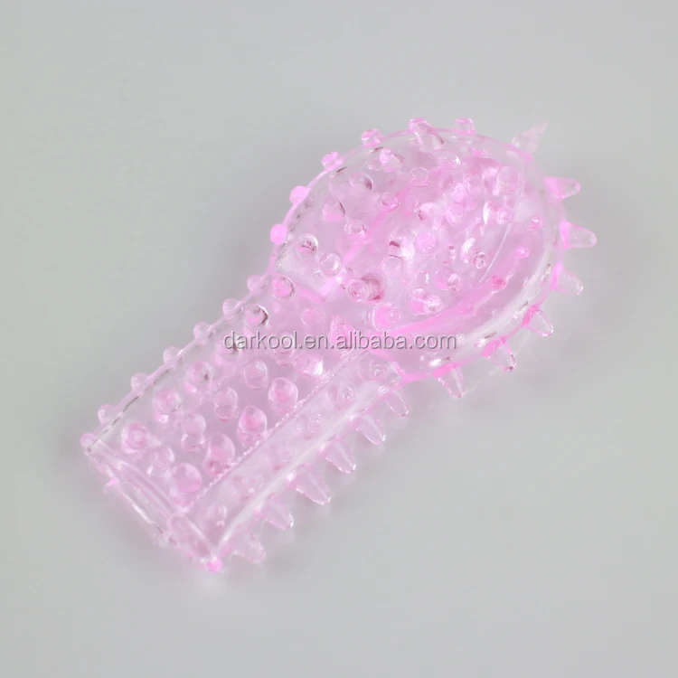 DL-121/Wholesale sex toys for men/women,soft rubber finger sleeve massage